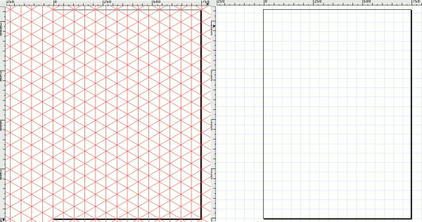 Сетка прямоугольная и аксонометрическая в inkscape