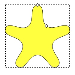 звезда с закругленными углами в inkscape